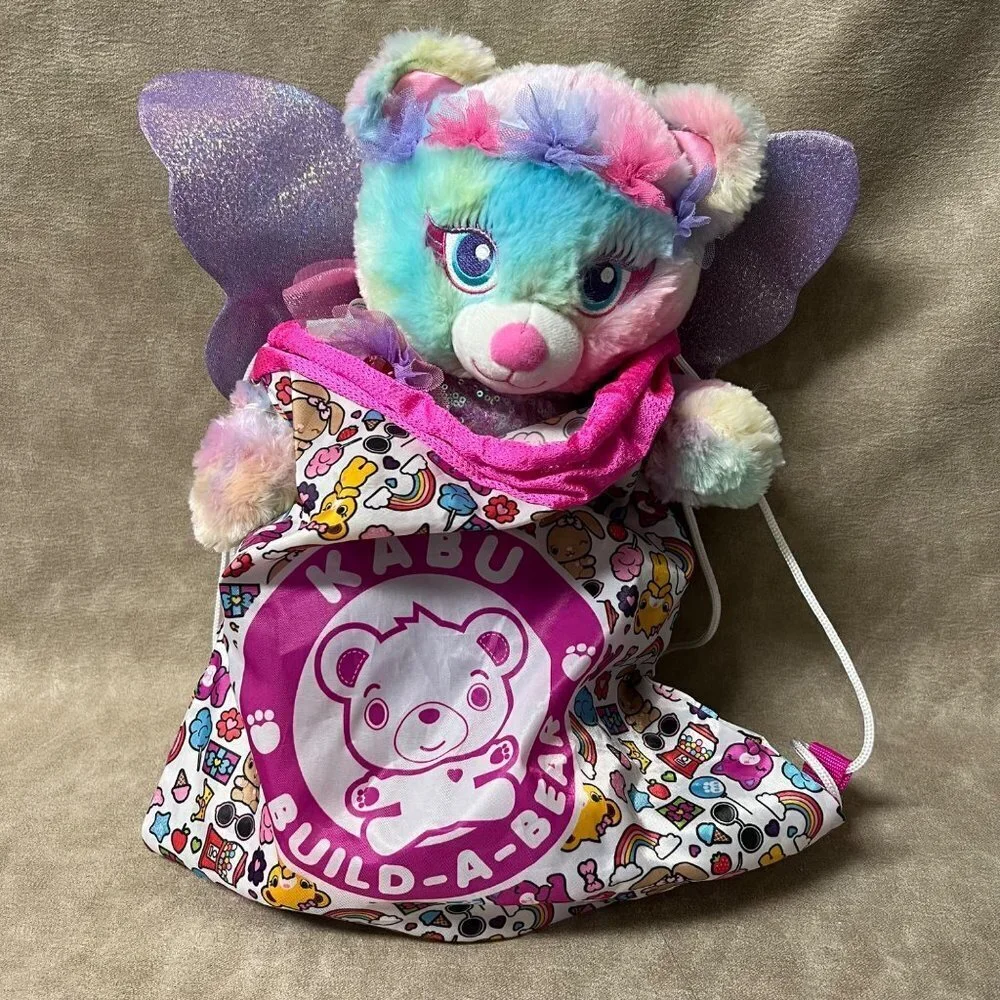 Build a Bear Pastel Fairy Bear 16